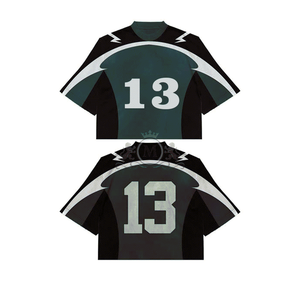 Maillot de football personnalisé pour homme, col en V, manches courtes, respirant, en maille polyester, numéro 09, design d'équipe rouge, vêtements toutes saisons - Product Image 4