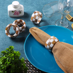 Nouveaux anneaux de serviette en bois Vente en gros directe d'usine Porte-mouchoirs de table Décoration de fête en papier pour les mariages - Product Image 4