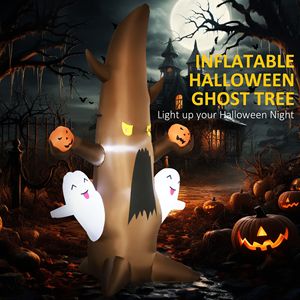 5 décorations gonflables LED d'Halloween pour l'extérieur : arbre fantôme et citrouilles pour la cour ou le jardin - Product Image 6