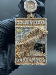 Colgante moderno de oro, plata y diamantes, el más vendido, para uso casual o de fiesta, disponible a precio de exportación desde India. - Product Image 6