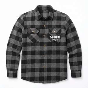 <b>Mens</b> Racing <b>Flannel</b> Shacket Custom Logo Sherpa Lined Shirt <b>Jacket</b> Casual Winter Overshirt Workwear Outdoor Fashion Coat - Product Image 1