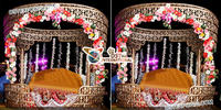 Décorations de mariage indien magnifique Style Cendrillon Palki nouveau Doli élégant pour l'entrée de la mariée inspiré par le conte de fées classique