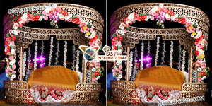 Decoraciones DE BODA indias Gorgeous Cenicienta Style Palki New Stylish Doli for Bride Entry Inspirado en el clásico cuento de hadas - Product Image 2