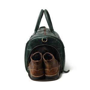 Genuine Leather Men Travel <b>Bag</b> Sports Gym <b>Bag</b> Large-Capacity Weekend <b>Overnight</b> Luggage Travel Duffle <b>Bag</b> for Men - Product Image 2