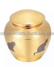 Blue Color Top Quality Brass Cat and <b>Dog</b> <b>Urns</b> Funeral Pet Memorial <b>Urns</b> <b>for</b> Cat and <b>Dog</b> <b>Ashes</b> Wholesale <b>Urns</b> at Low Price - Product Image 1