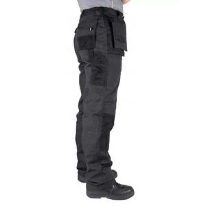 Custom Men’s 100% Cotton Canvas Heavy-Duty <b>Work</b> Pants – Reinforced Knee <b>Cargo</b> Pants for Workshop, Factory, and Mechanic Workwear - Product Image 2