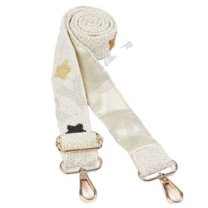 Correa de Bolso Bordada a Mano con Cuentas de Cristal, Ajustable y Personalizable en Color, con Cuentas de Vidrio para Bolsos - Product Image 1