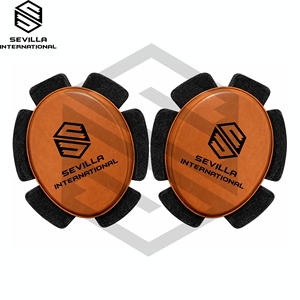Premium Custom Printed Heavy-Duty Leather Motorcycle Auto Racing <b>Knee</b> Slider High Abrasion & Impact Resistance Long Lasting - Product Image 2