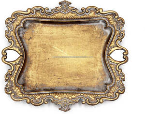 Bandeja de exhibición de joyas rectangular pequeña de latón dorado estilo Art Deco, elegante plato decorativo de metal para adornos, precio mayorista - Product Image 6