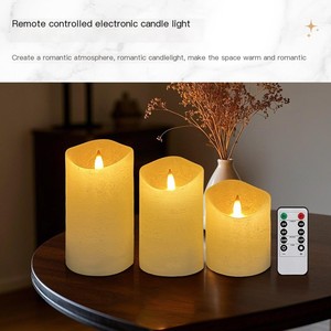 Bougie à motif aquatique en cire de paraffine rechargeable Type-C TOOWIN, lumière d'ambiance pour concert, lumière électronique télécommandée de Noël - Product Image 3