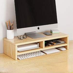 Soporte de Monitor Rectangular de Madera Ajustable, Diseño Moderno y Ecológico |   Trabajo Hecho a Mano |   Oferta Especial de Cumpleaños para Ramadán |   Al por Mayor - Product Image 1