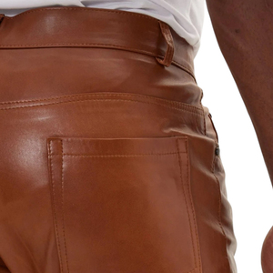 สีน้ำตาลเข้มเดียวเดียว ใส่สบาย ราคาดีที่สุด คุณภาพเยี่ยม สินค้ามาใหม่ ทันสมัย มีซิป ทรงเข้ารูป หนังเทียม สไตล์ลำลอง - Product Image 5