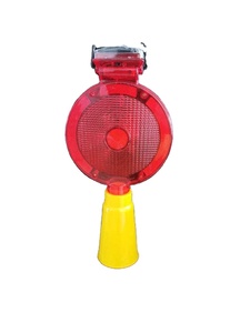 Balise LED clignotante rouge et jaune, signalisation d'urgence routière, lumière d'avertissement pour voiture, clignotant solaire, visibilité 650-700m - Product Image 1