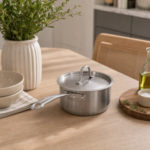 Wholesale Premium Stainless Steel Saucepan with Lid | Heavy Duty Milk <b>Pot</b> | <b>Induction</b> Compatible Cooking Sauce <b>Pot</b> | OEM Kitchen - Product Image 6
