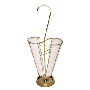 Porte-parapluie classique en fer noir avec motif décoratif pour la décoration intérieure, support autoportant, capacité unilatérale - Product Image 3