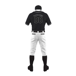 Ensembles d'uniformes de baseball personnalisés de haute qualité avec logo imprimé, respirants, à séchage rapide, antibactériens, couleur unie, vente en gros, 100 % coton - Product Image 3
