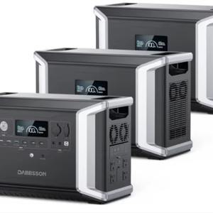 Estación de Energía Portátil Dabbss0n DBS2300Plus con Batería Extendida DBS3000Bx2, Generador Solar de 8330Wh 2200W con EV Semi-sólido - Product Image 4