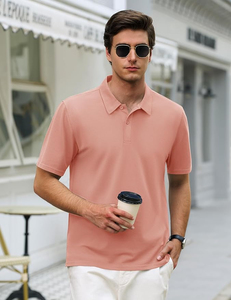 Nouveaux polos pour hommes multicolores, qualité supérieure, légers, respirants, séchage rapide, vêtements décontractés, en promotion - Product Image 1