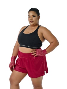 กางเกงมวยไทยและมวย MMA คุณภาพสูง OEM ODM รับทำโลโก้ ด้านหน้าใส่สบาย ระบายอากาศได้ดี น้ำหนักเบา สำหรับผู้หญิง ผลิตจากโพลีเอสเตอร์ 100% - Product Image 6