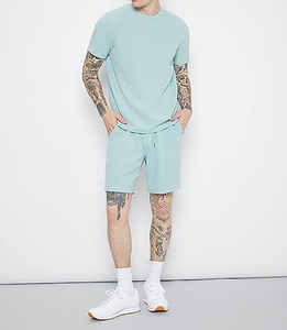 Conjunto de Verano Personalizado 2026, Diseño Nuevo, Logotipo Personalizado, Talla Grande, Dos Piezas, Conjunto Corto Transpirable para Hombre, Calidad Premium - Product Image 3