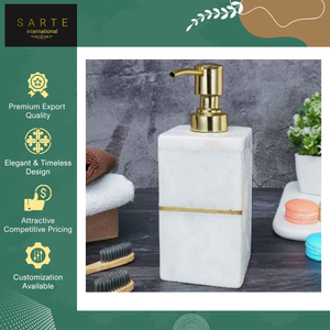Dispensadores de Jabón Automáticos y Manuales de Mármol de Diseño Moderno y Alta Calidad para Baño, con Logotipo Personalizado, Venta al Por Mayor - Product Image 4