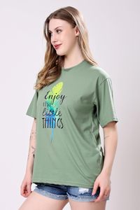 โรงงาน OEM รับผลิตเสื้อยืดโอเวอร์ไซส์ผู้หญิง คอกลม เสื้อยืดเปล่า เสื้อยืดผู้หญิง พิมพ์ลายเสื้อยืดตามสั่ง - Product Image 4