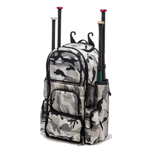 Custom Camouflage <b>Baseball</b> Backpack Unisex Youth Fashion Sport Hiking Storage Equipment Zipper Durable Waterproof <b>Bat</b> Holder Bag - Product Image 1