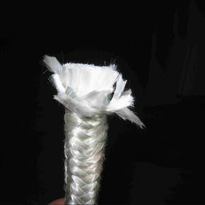 Cordon en fibre de verre tressé carré de 10 mm (5/8 pouce) pour l'étanchéité, flexible, blanc, résistant à la chaleur – Offre Spéciale - Product Image 1