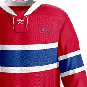 Conjunto de Uniforme de Hockey sobre Hielo de Primera Calidad con Logotipo de Diseño Personalizado, Jersey y Pantalones Transpirables de Poliéster Ecológico para Hombre - Product Image 4