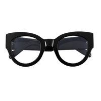Montures de lunettes œil-de-chat surdimensionnées personnalisables pour femmes, en acétate Mazzucchelli, style mode