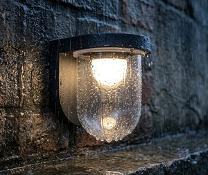 Lámpara de Pared Exterior LED Impermeable Lumetal Iron IP65 3000K Blanco Cálido CRI>=80 Moderna Cilíndrica de Metal 5W con Vidrio Templado - Product Image 3