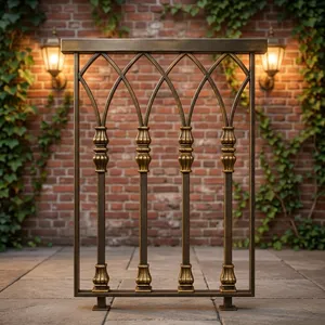 Barandilla Elegante de Hierro y Aluminio con Acabado Decorativo Antiguo para Escaleras, Balcones, Jardines y Hogares Modernos - Product Image 6