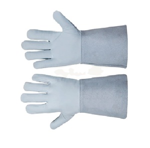 Gants de soudage TIG en cuir de vachette fendu Gants de soudage tig de sécurité industrielle Qualité Résistant à la chaleur Long - Product Image 2