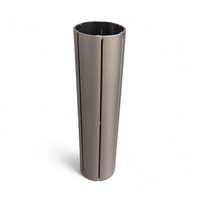 Tuyau en aluminium extrudé sur mesure à plusieurs fentes pour peigne à air chaud, tube creux en aluminium pour outil de coiffure et de beauté OEM ODM