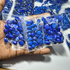 Lapislázuli Natural Certificado al por Mayor, Corte Ovalado y Brillante, 10-25mm, 3-5g, Cabujones de Piedras Preciosas Sueltas para Joyería - Product Image 4