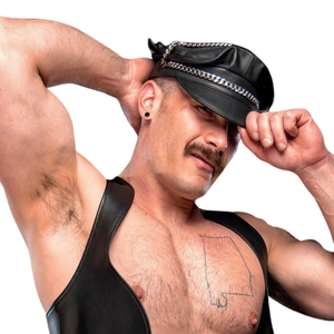 Gants de moto en cuir pour homme, avec manchette longue, protection en cuir véritable de qualité supérieure - Product Image 1