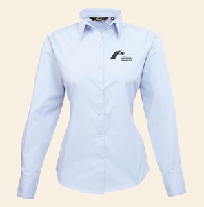 100 pièces Chemisier à col rabattu du Vietnam, manches longues, broderie personnalisée, texte/logo, uniforme de travail, vente en gros - Product Image 6