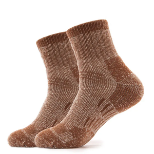 Calcetines de Senderismo para Hombre, de Lana Merino, Térmicos, para Invierno, Antibacterianos, Acolchados, Tejidos, para Actividades al Aire Libre, 5 Pares - Product Image 3