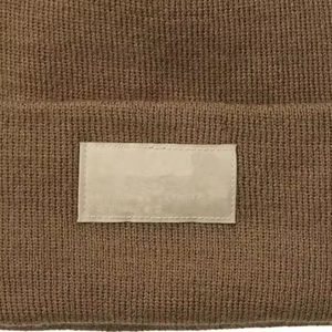 TACHTICAL STANDARD Bonnet d'hiver unisexe 100% polyester coton, à revers côtelé, uni, style streetwear, chaud - Product Image 4