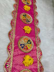 Custom Handmade Gota Patti Table Runner for Table Decor Wedding Banquet Centerpiece Diwali Housewarming Haldi Mehndi Decor - Product Image 2