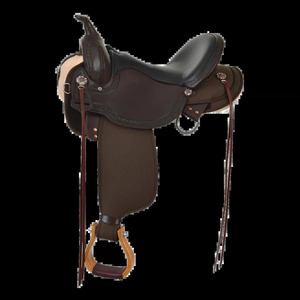Silla de Montar Western de Cuero Genuino Hecha a Mano Premium para Caballos, Equipo de Equitación para Ranch, Trail, Barrel Racing y Roping, Directo de Fábrica - Product Image 3