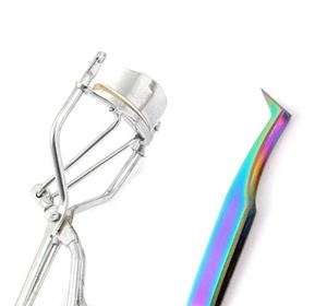 Ensemble de 2 pinces à cils durables et réutilisables en acier inoxydable, pinces à cils multi-usages, naturelles - Product Image 5