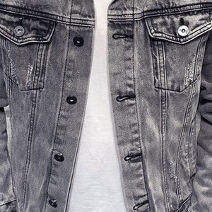 Veste en jean slim décontractée pour homme, modèle tendance, haute qualité, best-seller - Product Image 4
