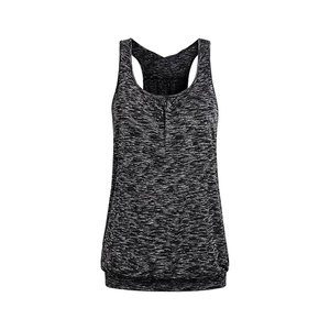 Débardeur en tricot vert uni pour femme, col rond, respirant, vêtement décontracté - Product Image 3
