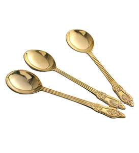 Juego de cucharas de acero inoxidable de grado alimenticio, duraderas, para uso familiar, en restaurantes y en la industria de catering. - Product Image 1