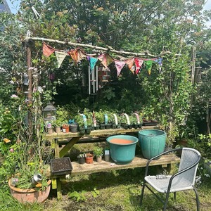 Multicolor Fabric Bunting Flags Decorative <b>Banner</b> Vintage Style Party Garden Decoration Wedding Party Decor - Product Image 3