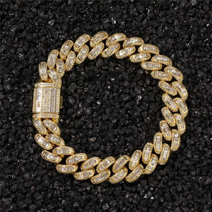 Premium Gold Plated Luxury Wrist Chain Brilliant Sparkling Stone Statement Fashion Accessory Custom Style Gift <b>for</b> <b>Men</b> Women - Product Image 2