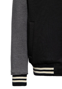 Chaqueta Deportiva Unisex al por Mayor, Chaqueta Varsity 100% Algodón, Forro Polar, Bordado, Manga Regular, Chaquetas de Béisbol Formales sin Cuello para Hombre - Product Image 3