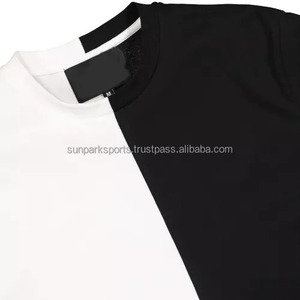 Fabricant pakistanais de vêtements sur mesure pour hommes, vêtements à deux tons, moitié noir, moitié blanc, polyester/coton respirant, écologique, T - Product Image 6