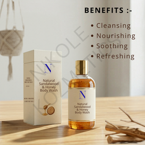 Gel Douche Hydratant aux Herbes au Bois de Santal Naturel et au Miel pour une Peau Douce et Nourrie – Marque Privée OEM - Product Image 3